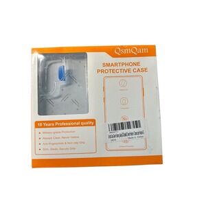 QsmQam Smartphone Protective Case‎ - Military Grade, Shatterproof, Transparent